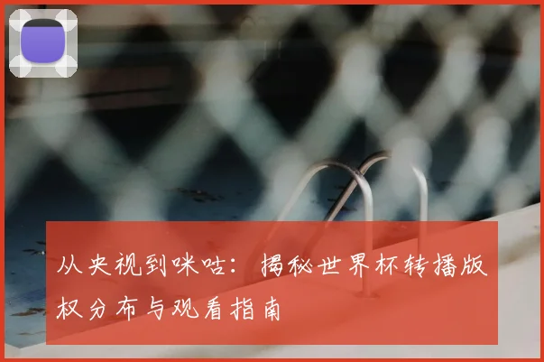 从央视到咪咕：揭秘世界杯转播版权分布与观看指南